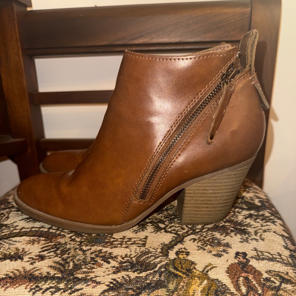 🤎 Dolce Vita “Jameson” Double Zip Booties | Cognac Brown | Size 8.5 - Picture 8 of 14